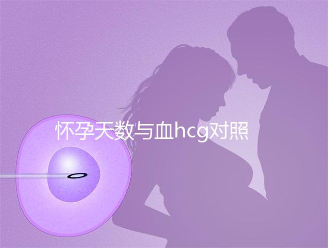 懷孕天數與血hcg對照表參考，孕早期排除病理性生化妊娠