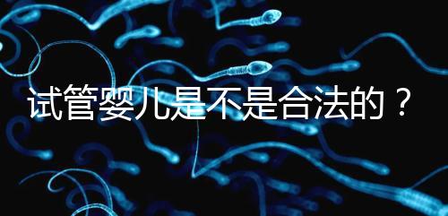 試管嬰兒是不是合法的？